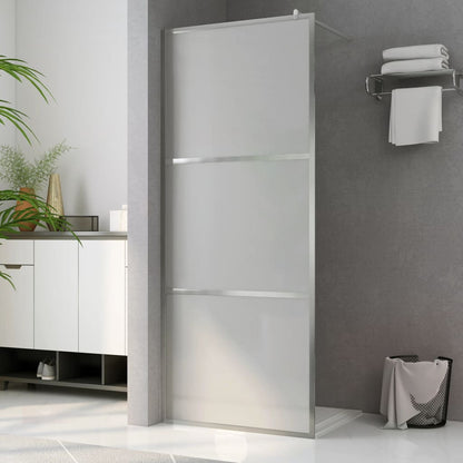 Parete per Doccia Walk-in in Vetro Smerigliato ESG 100x195 cm - homemem39