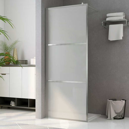 Parete per Doccia Walk-in in Vetro Smerigliato ESG 140x195 cm | homemem39