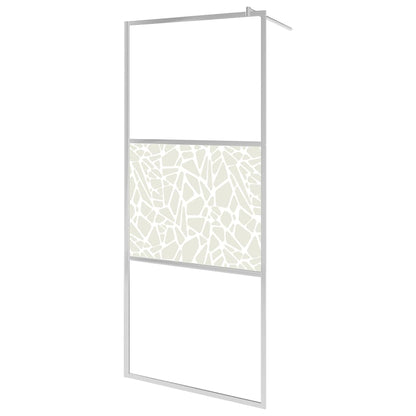 Parete per Doccia Walk-in in Vetro ESG Design Pietra 100x195 cm - homemem39