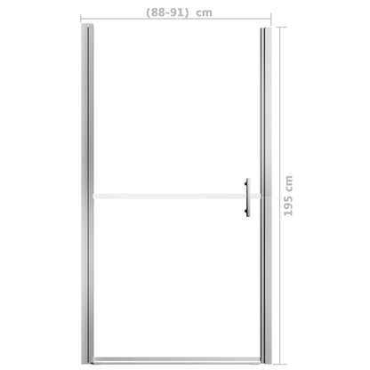 Porta per Doccia in Vetro Temperato 91x195 cm - homemem39