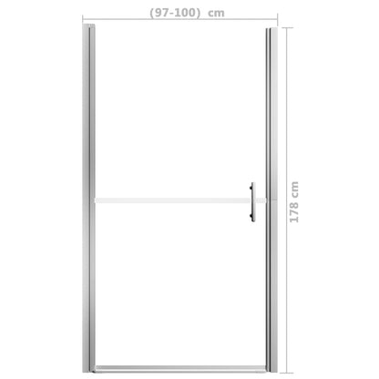 Porta per Doccia in Vetro Temperato 100x178 cm | homemem39