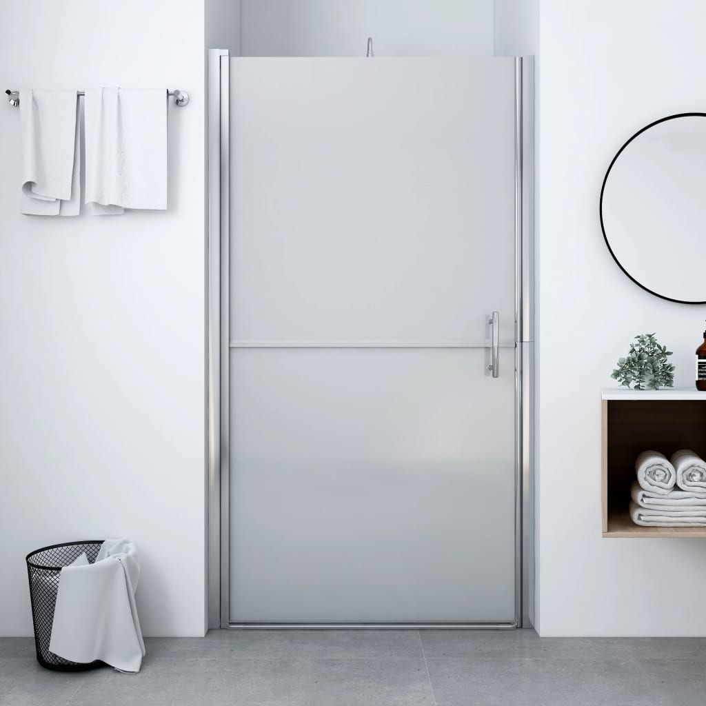 Porta per Doccia in Vetro Temperato Smerigliato 91x195 cm | homemem39
