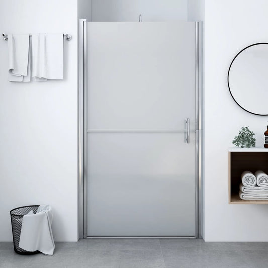 Porta per Doccia in Vetro Temperato Smerigliato 100x178 cm | homemem39