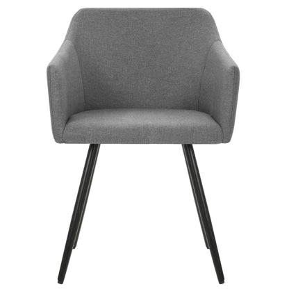 323093 vidaXL Dining Chairs 2 pcs Light Grey Fabric | homemem39