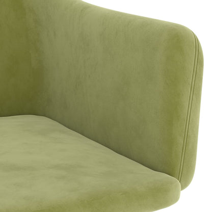 Sedie da Pranzo 2 pz Verde Chiaro in Velluto | homemem39