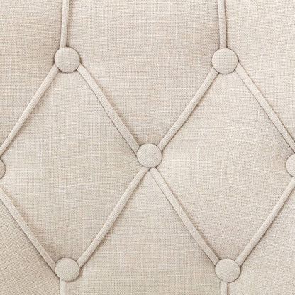 Sedie da Pranzo 2 pz Beige in Tessuto - homemem39
