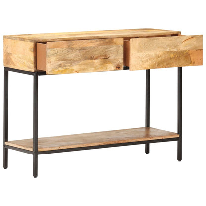 Tavolo Consolle 100x35x76 cm in Legno Massello di Mango