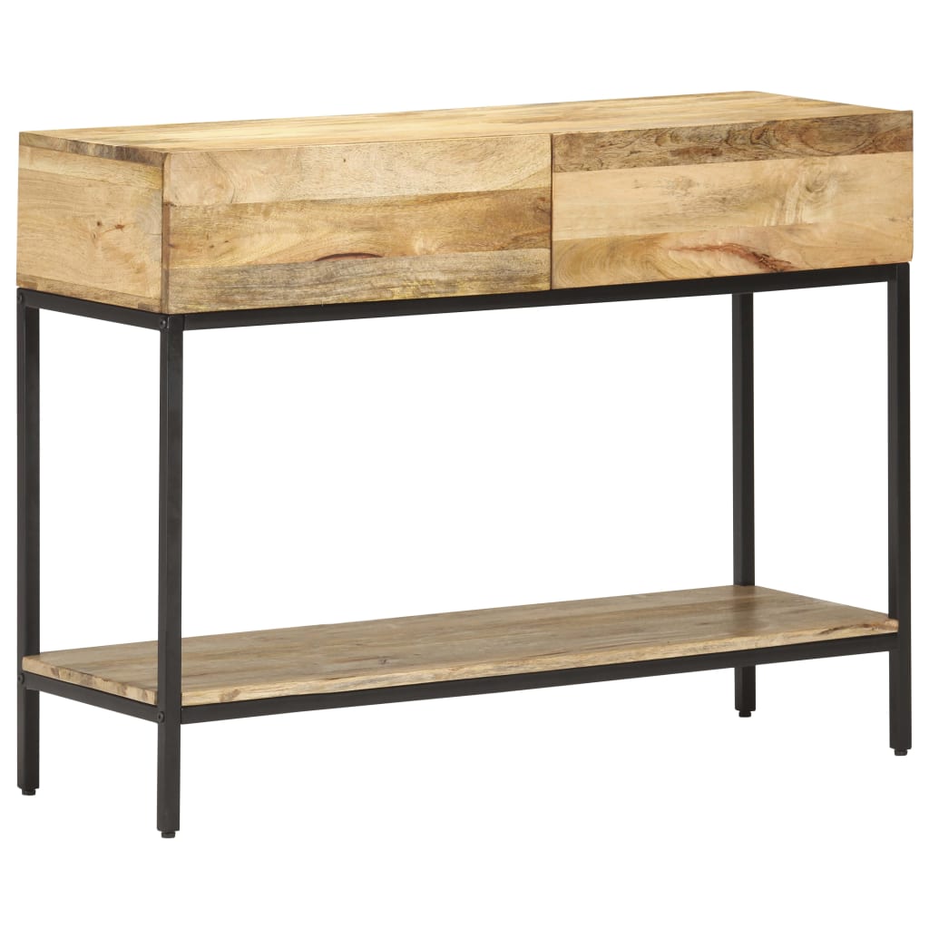 Tavolo Consolle 100x35x76 cm in Legno Massello di Mango