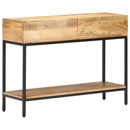Tavolo Consolle 100x35x76 cm in Legno Massello di Mango