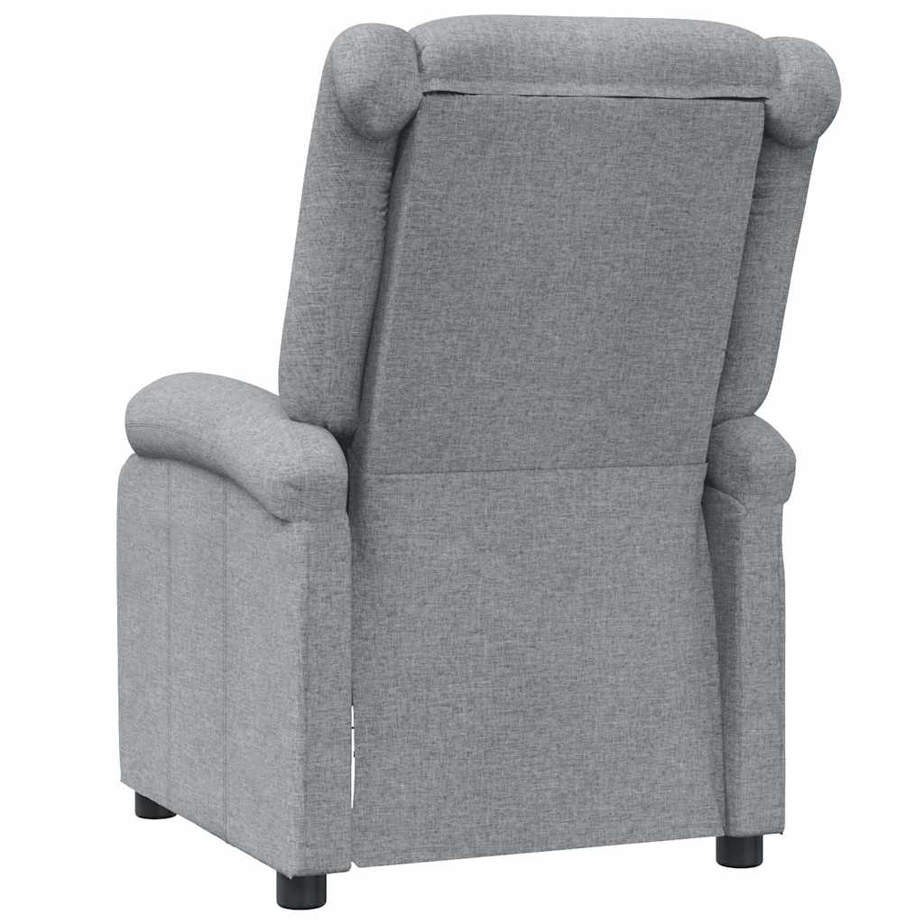 Poltrona Massaggiante in Tessuto Grigio Chiaro | homemem39