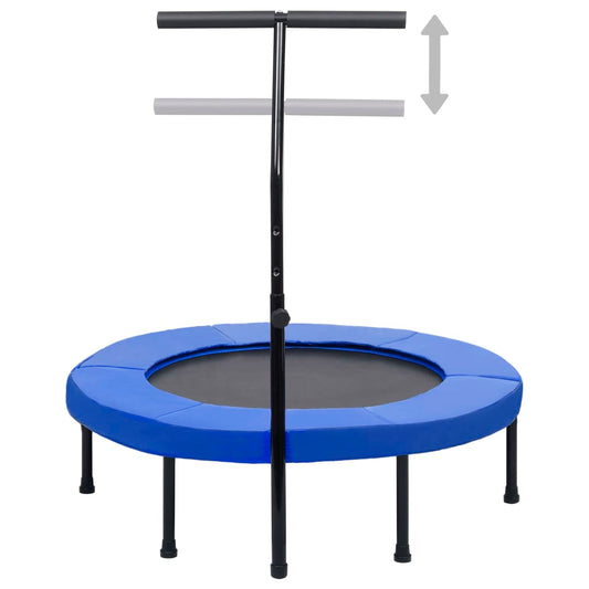 Trampolino da Fitness con Manico e Tappetino di Sicurezza 102cm - homemem39
