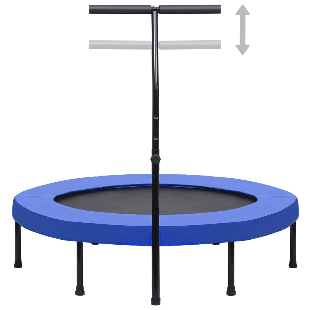 Trampolino da Fitness con Manico e Tappetino di Sicurezza 122cm - homemem39