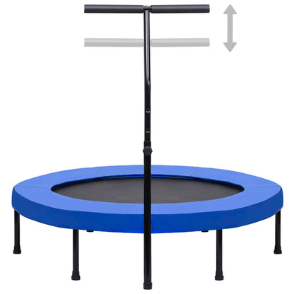 Trampolino da Fitness con Manico e Tappetino di Sicurezza 122cm - homemem39