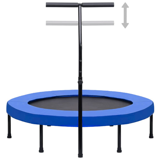 Trampolino da Fitness con Manico e Tappetino di Sicurezza 122cm - homemem39
