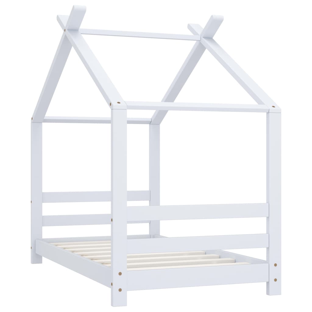 Giroletto per Bambini Bianco in Massello di Pino 70x140 cm - homemem39