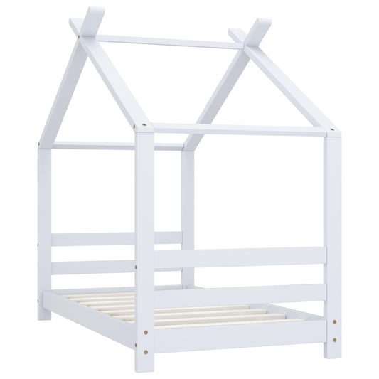Giroletto per Bambini Bianco in Massello di Pino 70x140 cm - homemem39