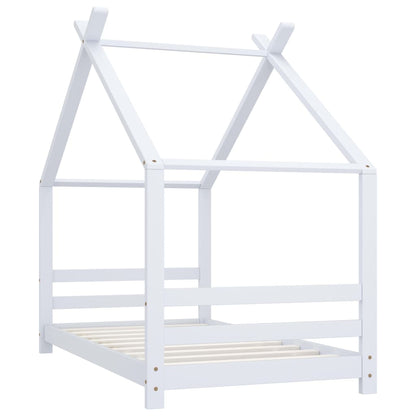 Giroletto per Bambini Bianco in Massello di Pino 80x160 cm - homemem39