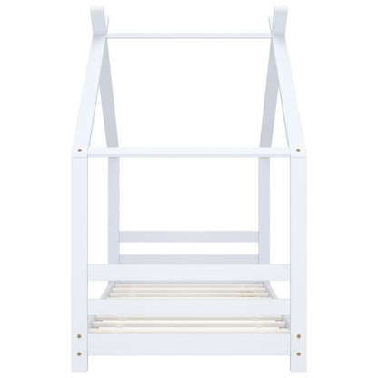 Giroletto per Bambini Bianco in Massello di Pino 80x160 cm | homemem39
