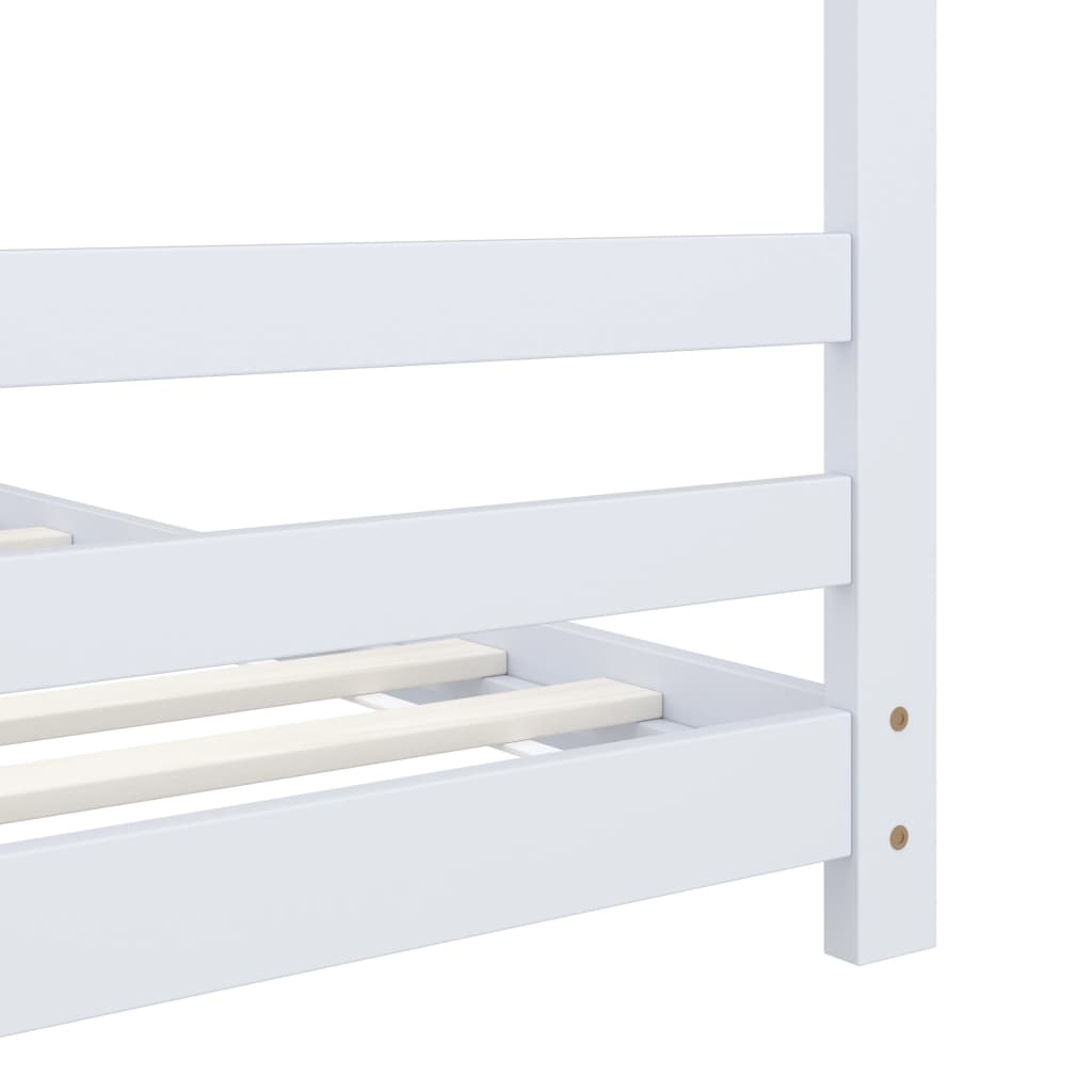 Giroletto per Bambini Bianco in Massello di Pino 80x160 cm | homemem39