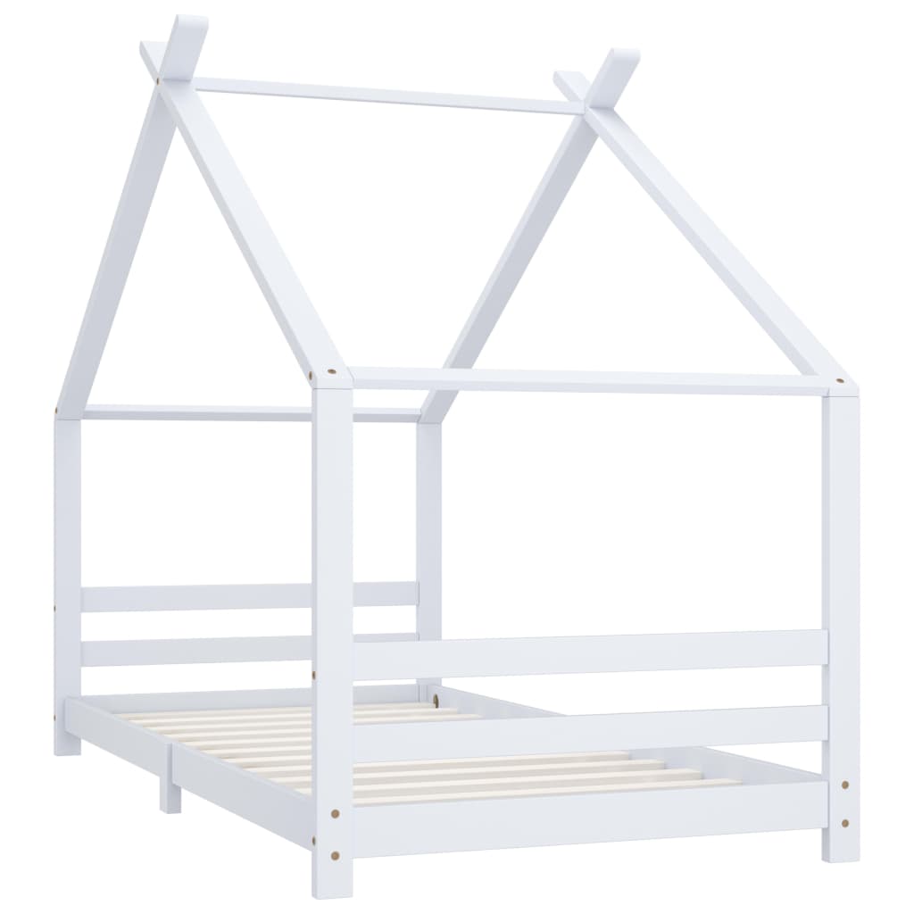 Giroletto per Bambini Bianco in Massello di Pino 90x200 cm | homemem39