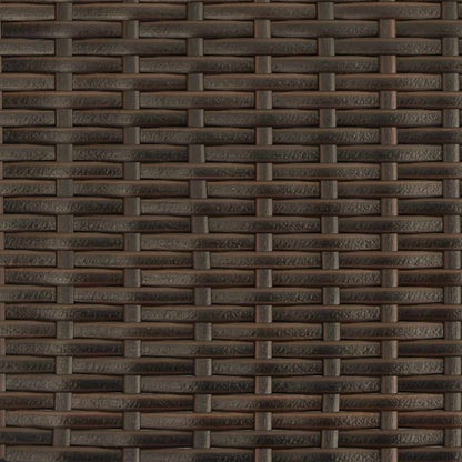 Stackable Outdoor Chairs 6 pcs in Brown Polyrattan