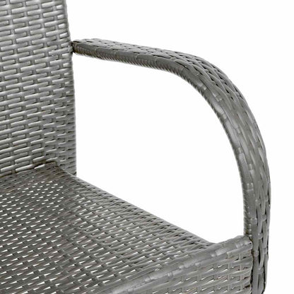 Sedie da Esterno Impilabili 6 pz Grigie in Polyrattan - homemem39