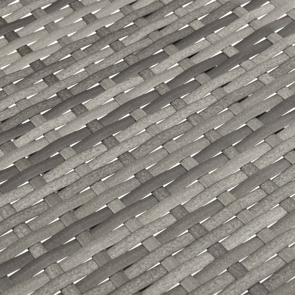 Stackable Outdoor Chairs 6 pcs Gray in Polyrattan