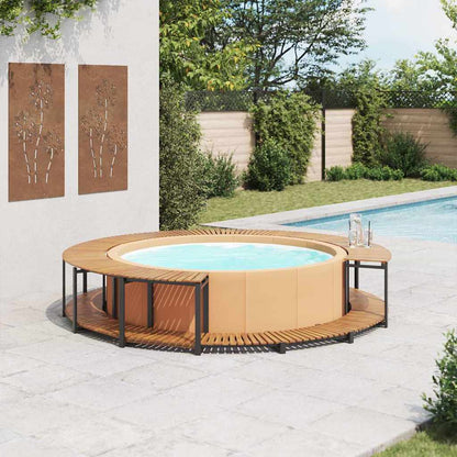 Bordo per Spa 273x53 cm in Legno Massello d'Acacia