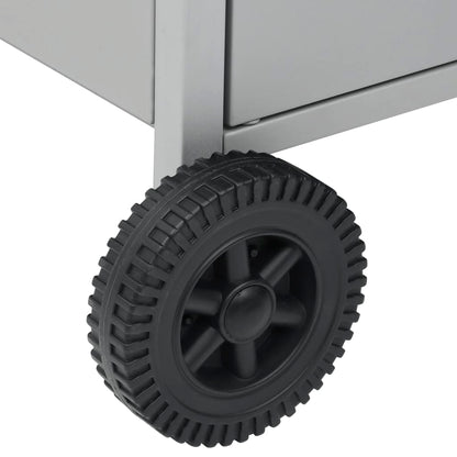 Barbecue e Griglia a Gas 4+1 Fornelli Argento in Acciaio Inox - homemem39