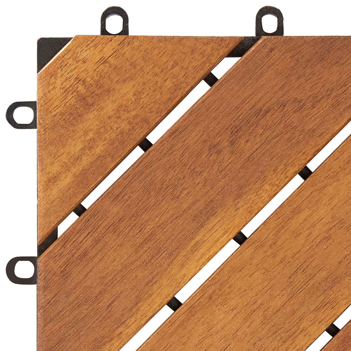 Piastrella per Decking 10 pcs Marrone 30 x 30 cm | homemem39