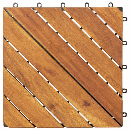 Piastrella per Decking 10 pcs Marrone 30 x 30 cm | homemem39