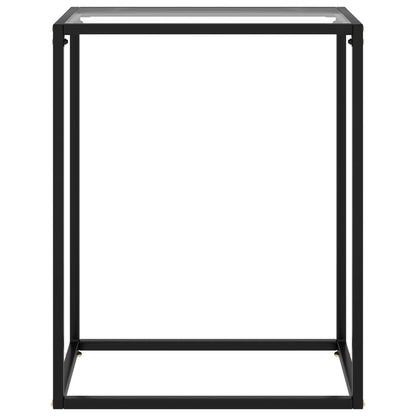 Tavolo Consolle Trasparente 60x35x75 cm in Vetro Temperato - homemem39