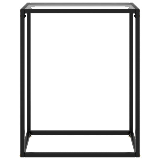 Tavolo Consolle Trasparente 60x35x75 cm in Vetro Temperato - homemem39
