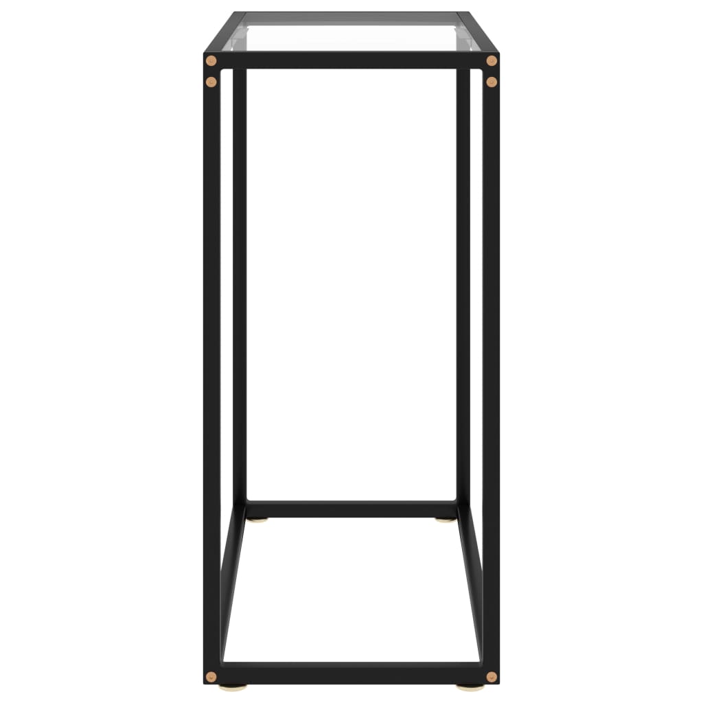 Tavolo Consolle Trasparente 60x35x75 cm in Vetro Temperato | homemem39