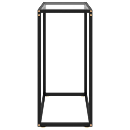 Tavolo Consolle Trasparente 60x35x75 cm in Vetro Temperato - homemem39