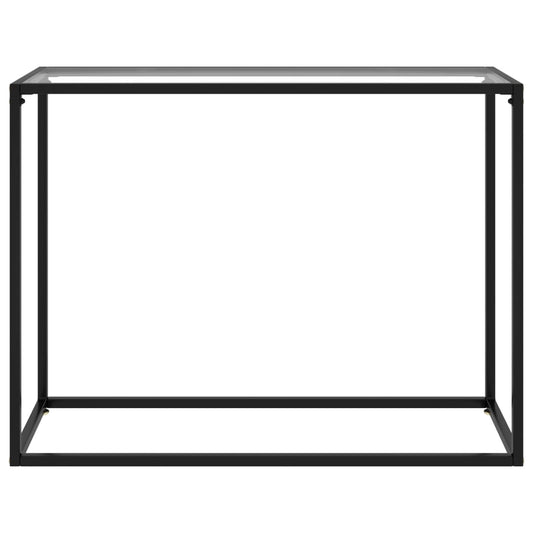 Tavolo Consolle Trasparente 100x35x75 cm in Vetro Temperato | homemem39