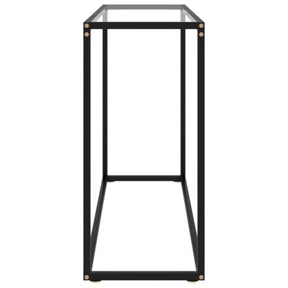 Tavolo Consolle Trasparente 100x35x75 cm in Vetro Temperato - homemem39