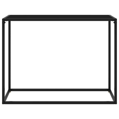 Tavolo Consolle Nero 100x35x75 cm in Vetro Temperato | homemem39