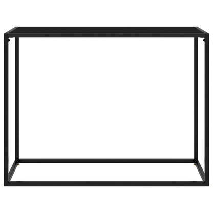 Tavolo Consolle Nero 100x35x75 cm in Vetro Temperato - homemem39