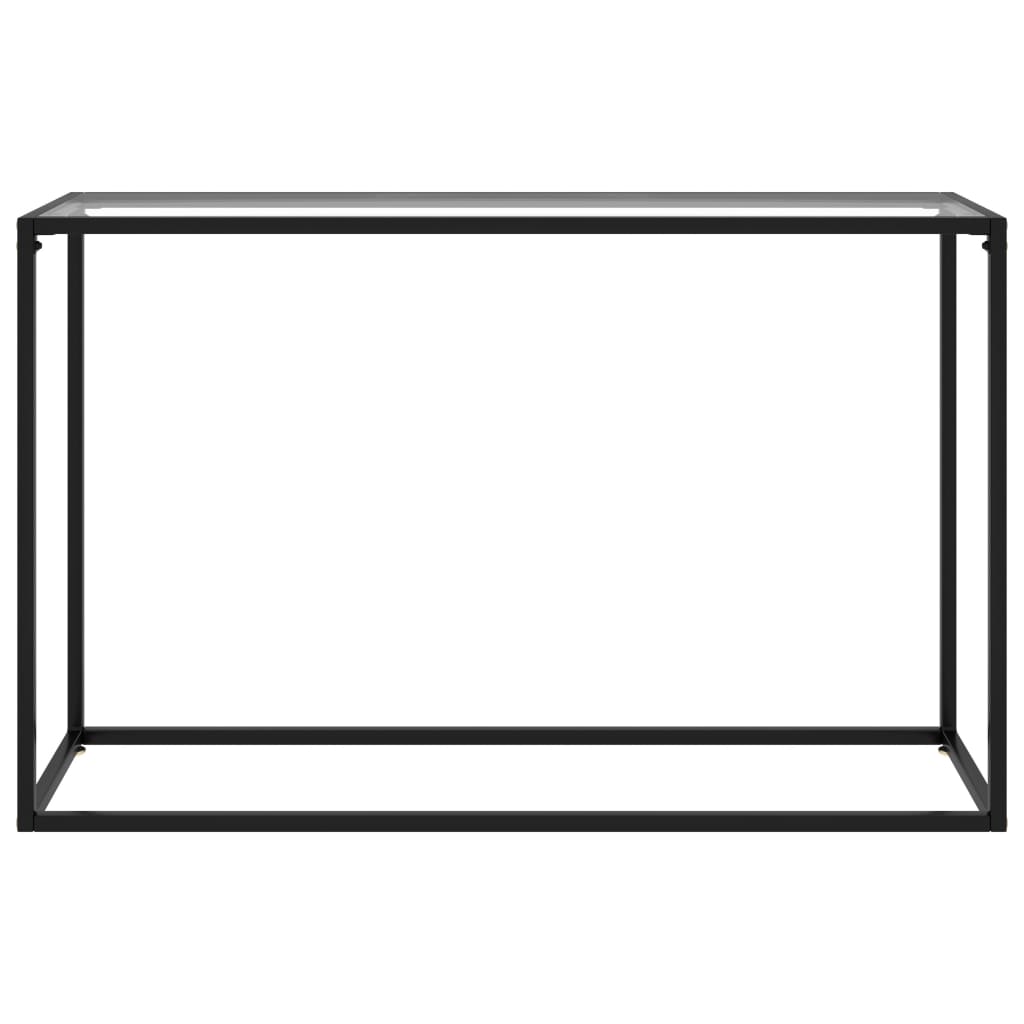 Tavolo Consolle Trasparente 120x35x75 cm in Vetro Temperato | homemem39