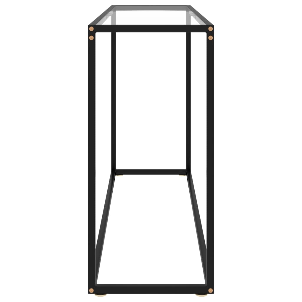 Tavolo Consolle Trasparente 120x35x75 cm in Vetro Temperato | homemem39