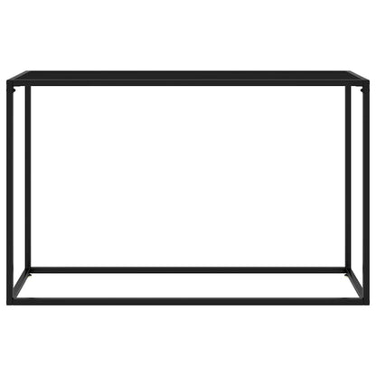 Tavolo Consolle Nero 120x35x75 cm in Vetro Temperato | homemem39