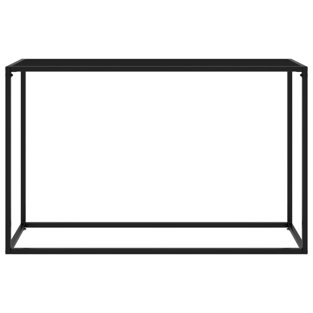 Tavolo Consolle Nero 120x35x75 cm in Vetro Temperato - homemem39