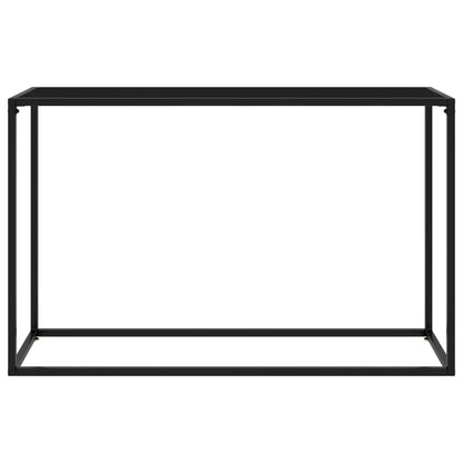 Tavolo Consolle Nero 120x35x75 cm in Vetro Temperato - homemem39
