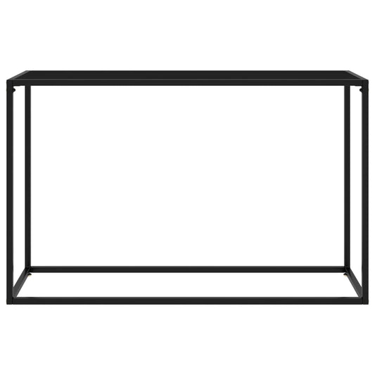 Tavolo Consolle Nero 120x35x75 cm in Vetro Temperato - homemem39