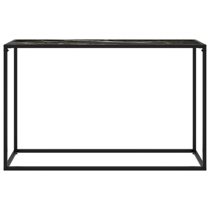 Tavolo Consolle Nero 120x35x75 cm in Vetro Temperato | homemem39