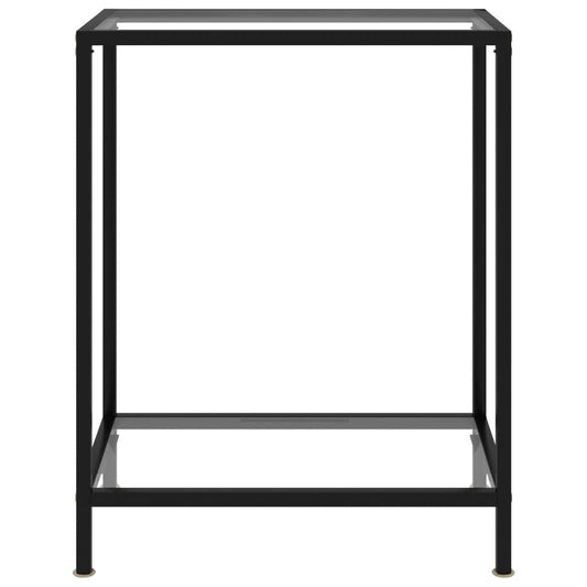 Tavolo Consolle Trasparente 60x35x75 cm in Vetro Temperato