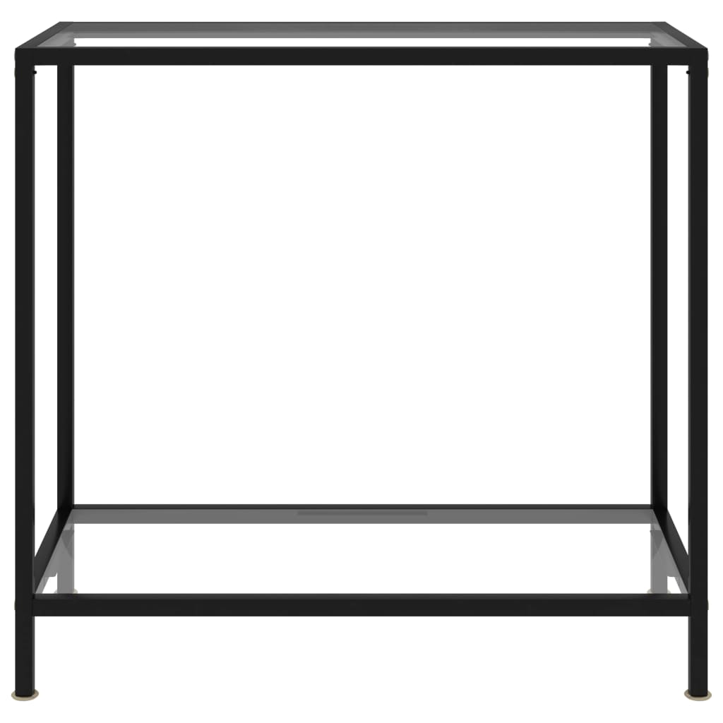 Tavolo Consolle Trasparente 80x35x75 cm in Vetro Temperato | homemem39