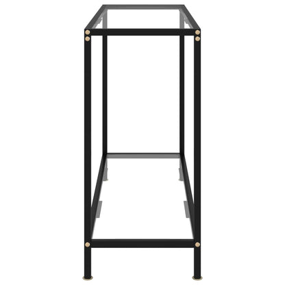 Tavolo Consolle Trasparente 100x35x75 cm in Vetro Temperato | homemem39