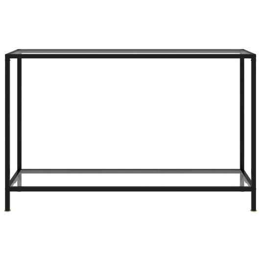 Tavolo Consolle Trasparente 120x35x75 cm in Vetro Temperato
